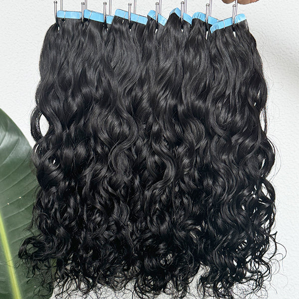 Natural Wavy Tape in Hair Extensions